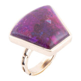 Athena Purple Turquoise Statement Golden Ring - Barse Jewelry - Flyclothing LLC