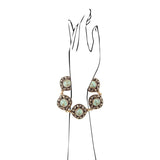 Avalon Blue Turquoise Golden Link Bracelet - Barse Jewelry - Flyclothing LLC