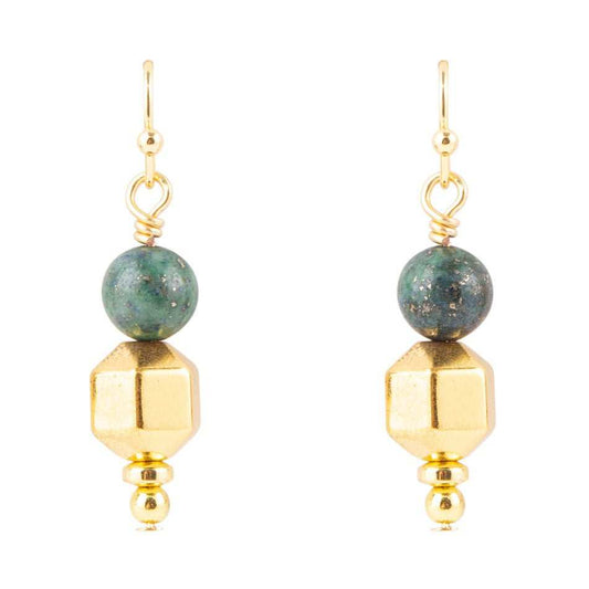Azurite Drop Earrings - Barse Jewelry - Flyclothing LLC