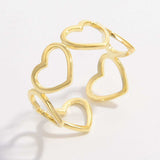 925 Sterling Silver Heart Ring - Trendsi - Flyclothing LLC