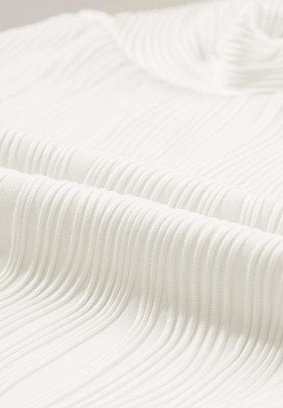 Texture Round Neck Long Sleeve Sweatshirt - Trendsi - Flyclothing LLC