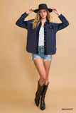 Umgee Sequined French Terry Jacket - Trendsi - Flyclothing LLC