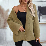 Open Front Long Sleeve Cardigan - Trendsi - Flyclothing LLC