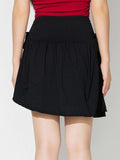 Side Tie Asymmetric Hem Mini Skirt - Trendsi - Flyclothing LLC