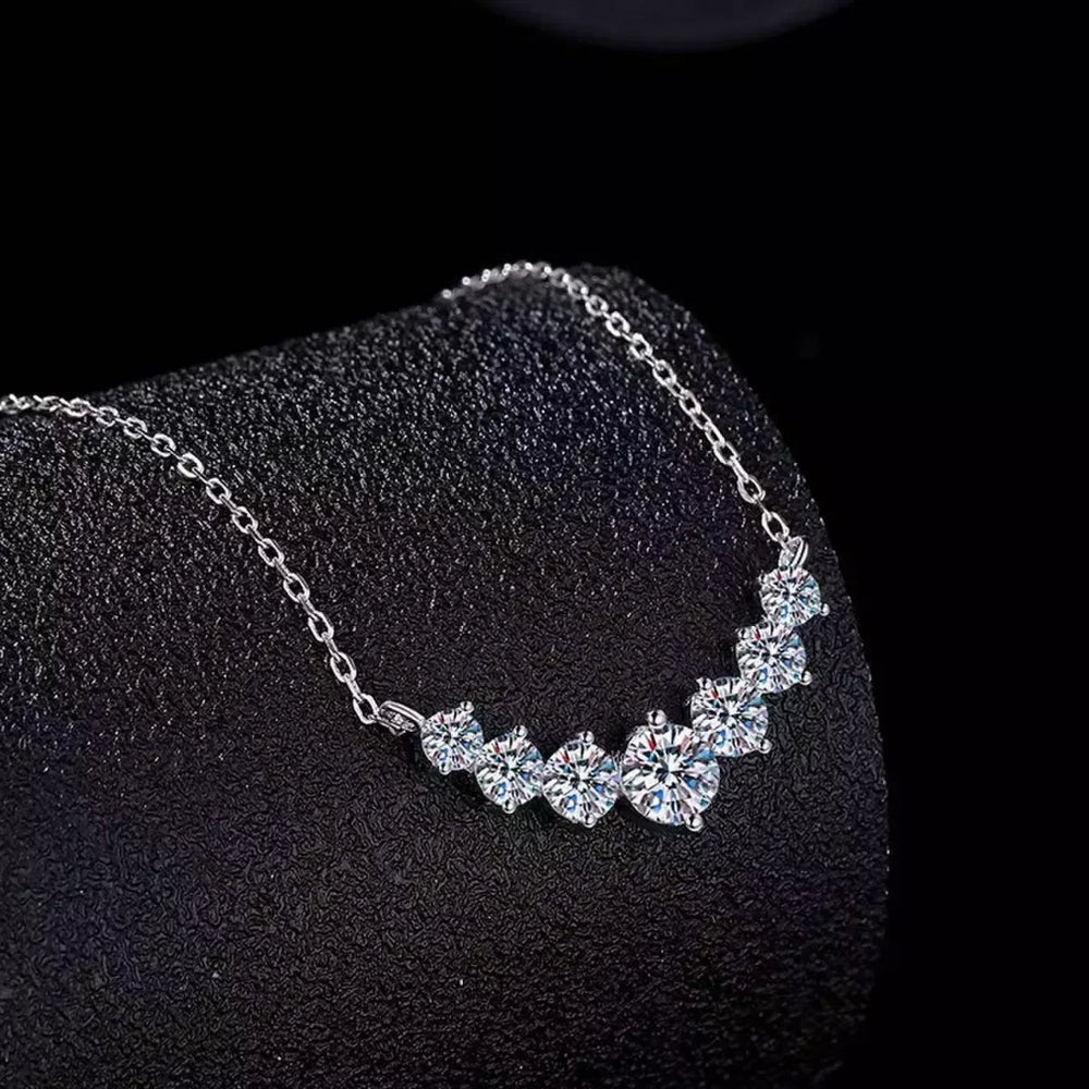 1.7 Carat Moissanite 925 Sterling Silver Necklace - Trendsi - Flyclothing LLC