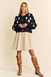 Davi & Dani Floral Pattern Button Down Cardigan - Trendsi - Flyclothing LLC