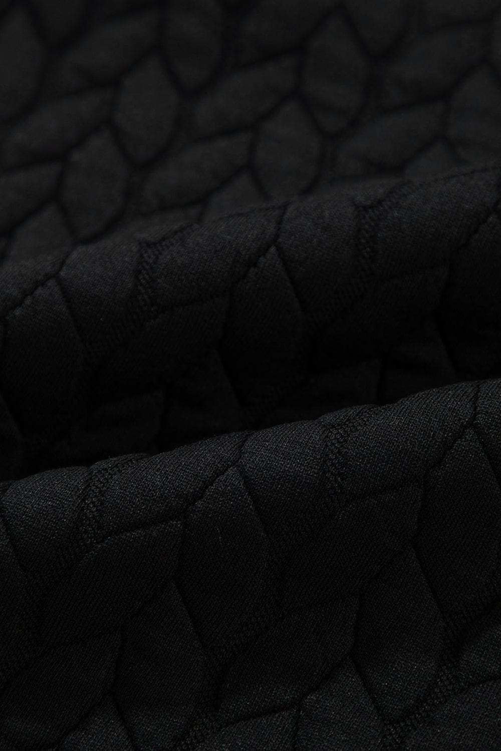 Texture Round Neck Long Sleeve Sweatshirt - Trendsi - Flyclothing LLC