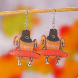 Thanksgiving Turkey Dangle Earrings - Trendsi - Flyclothing LLC