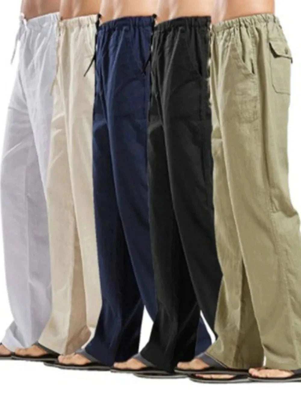 Men's Full Size Drawstring Pants with Pockets Plus Size - Trendsi - Flyclothing LLC