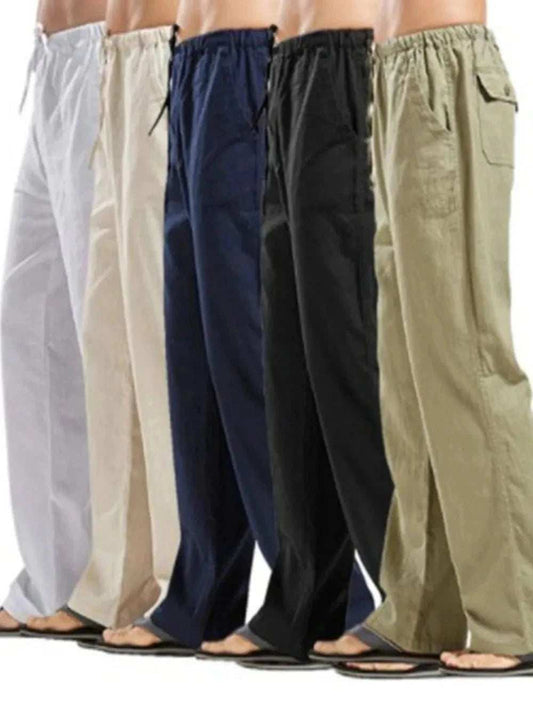 Men's Full Size Drawstring Pants with Pockets Plus Size - Trendsi - Flyclothing LLC