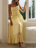 Devine Frill Ruffled Hem Midi Cami Dress - Trendsi - Flyclothing LLC