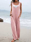 Full Size Wide Strap Jumpsuit with Pockets - Trendsi - Flyclothing LLC