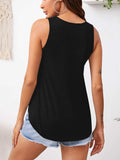 V-Neck Wide Strap Tank - Trendsi - Flyclothing LLC