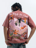 Men's Washed Graphic Oversized T-Shirt - Trendsi - Flyclothing LLC