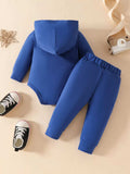Children's Long Sleeve Bodysuit Hoodie and Pants Set - Trendsi - Flyclothing LLC