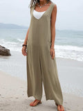 Full Size Wide Strap Jumpsuit with Pockets - Trendsi - Flyclothing LLC