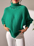 Turtleneck Long Sleeve Sweater - Trendsi - Flyclothing LLC