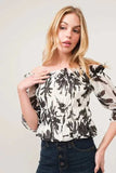 And The Why Smocked Off-Shoulder Floral Printed Top - Trendsi - Flyclothing LLC