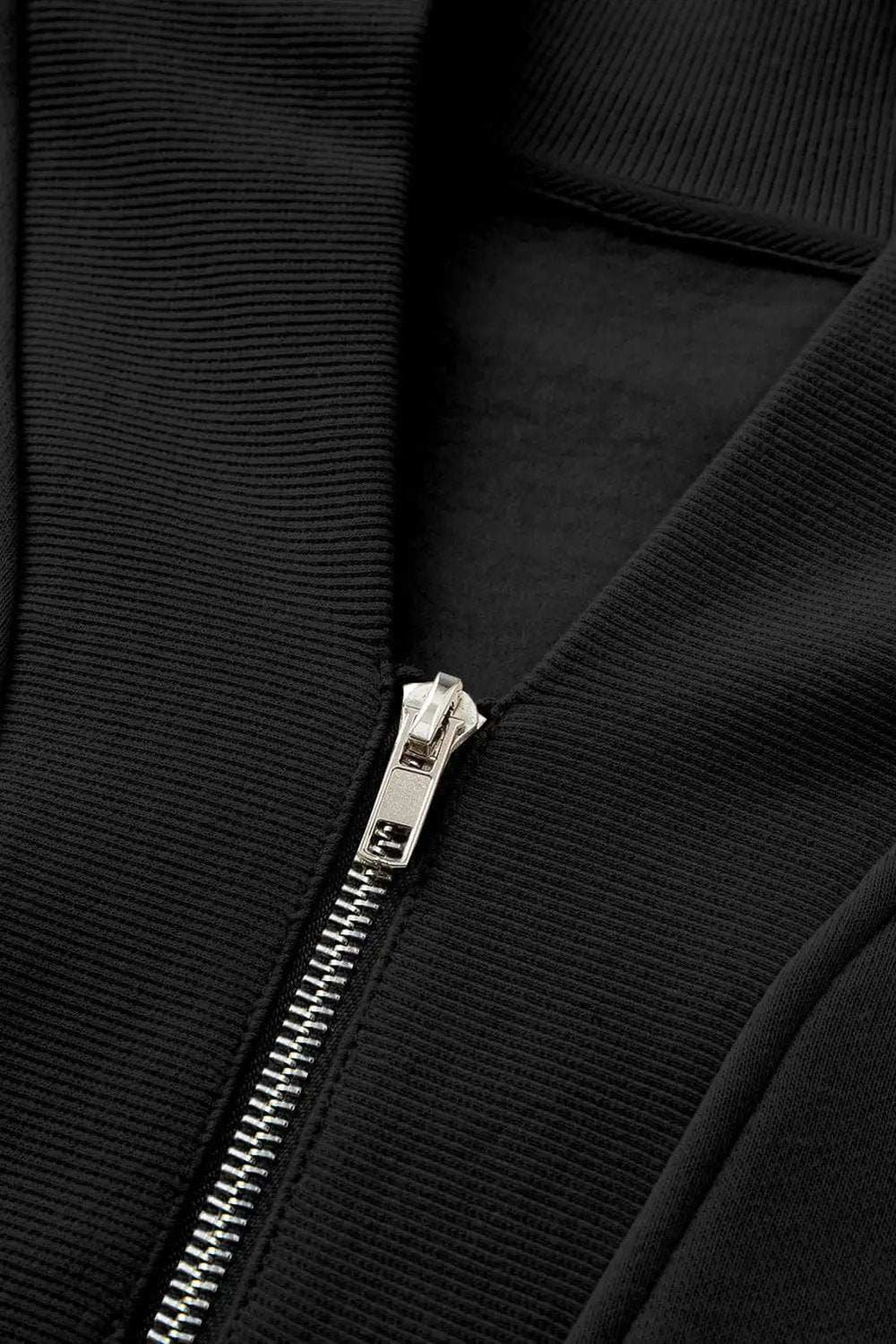 Quarter Zip Long Sleeve Top and Pants Set - Trendsi - Flyclothing LLC