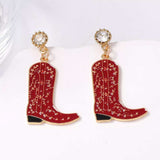 Cowboy Boot Dangle Earrings - Trendsi - Flyclothing LLC