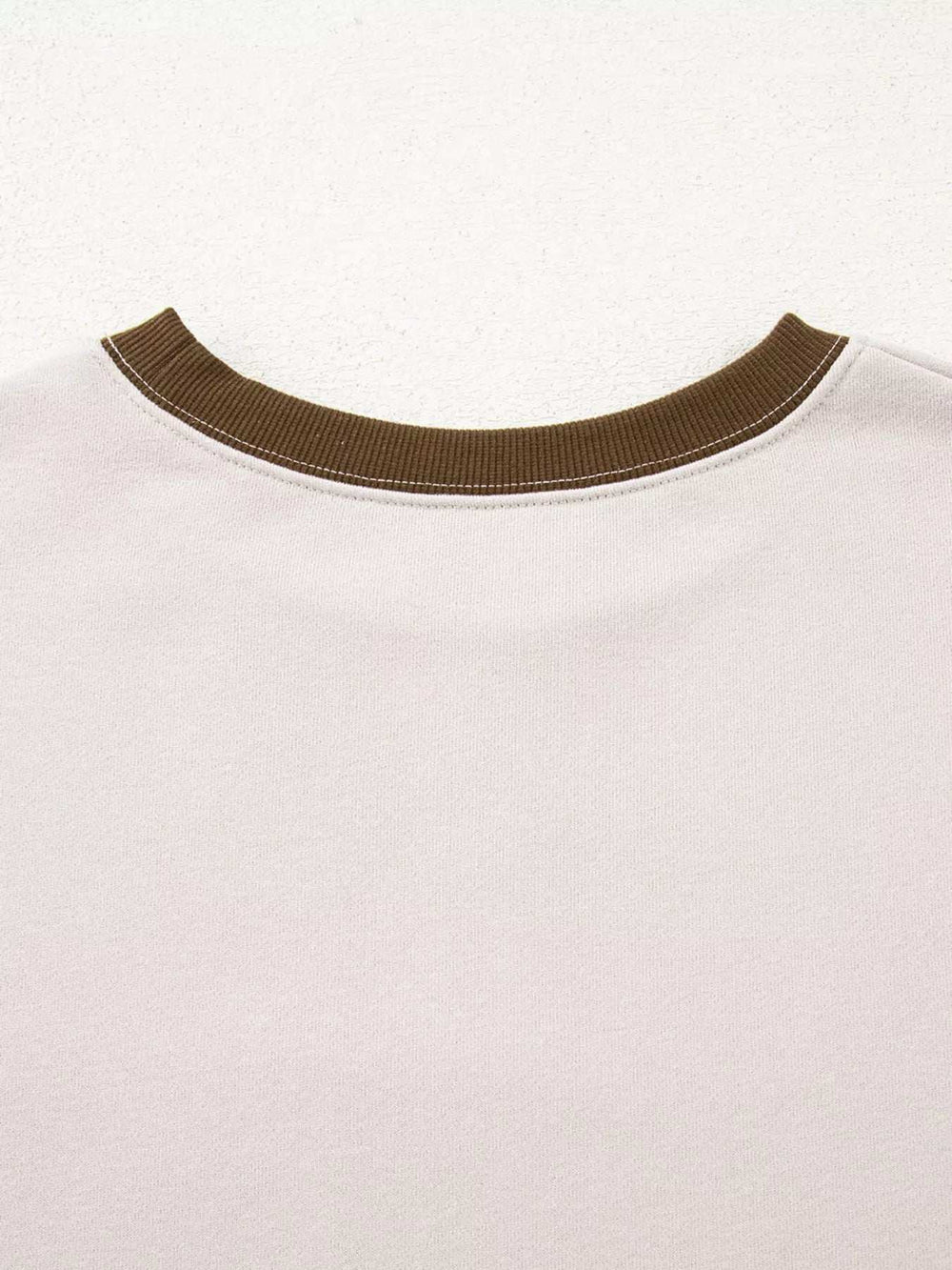 Contrast Striped Long Sleeve Sweatshirt - Trendsi - Flyclothing LLC