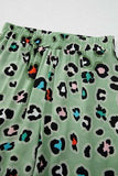 Leopard Collared Neck Top and Pants Set - Trendsi - Flyclothing LLC