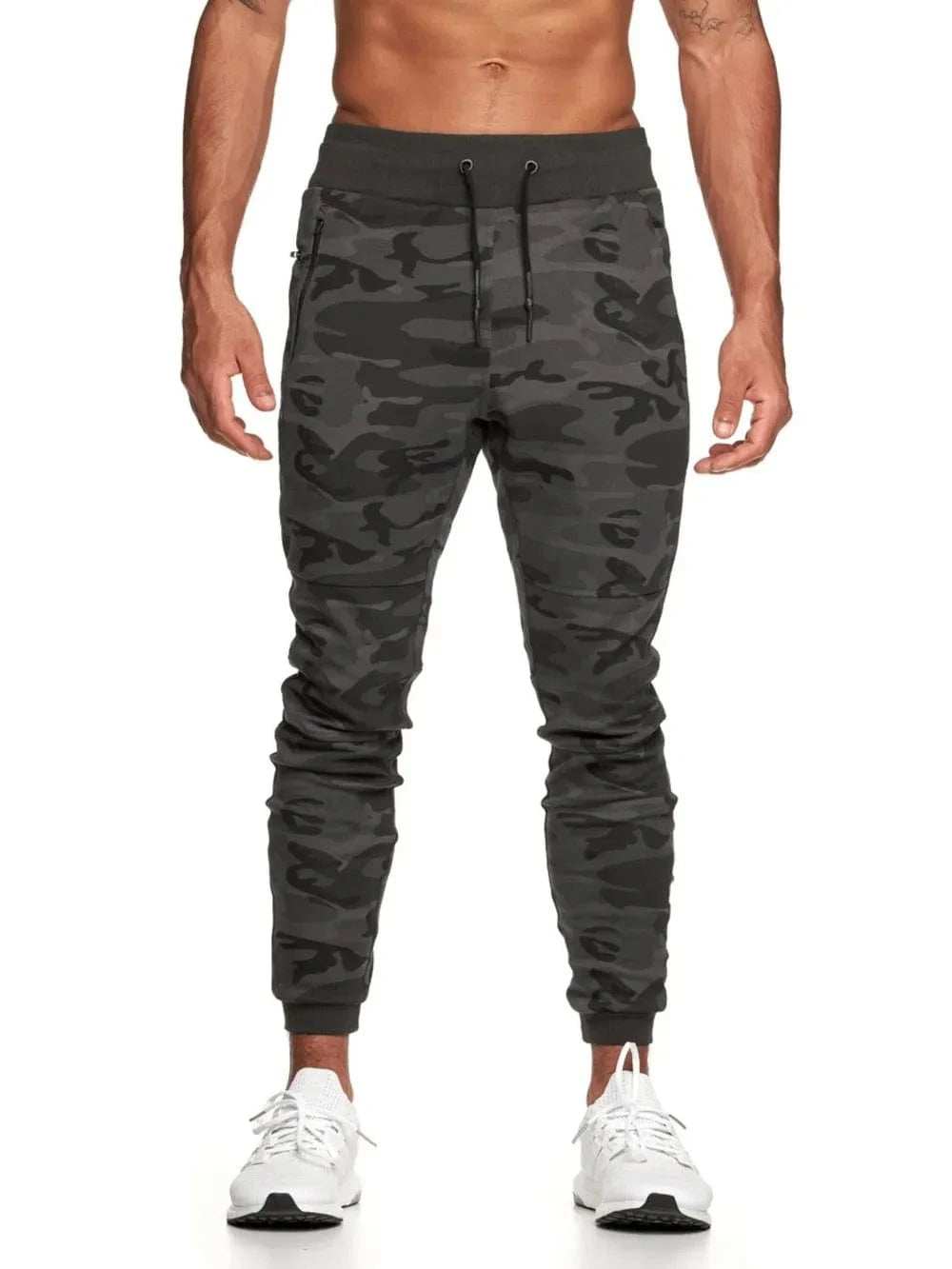 Men's Drawstring Camouflage Active Pants - Trendsi - Flyclothing LLC