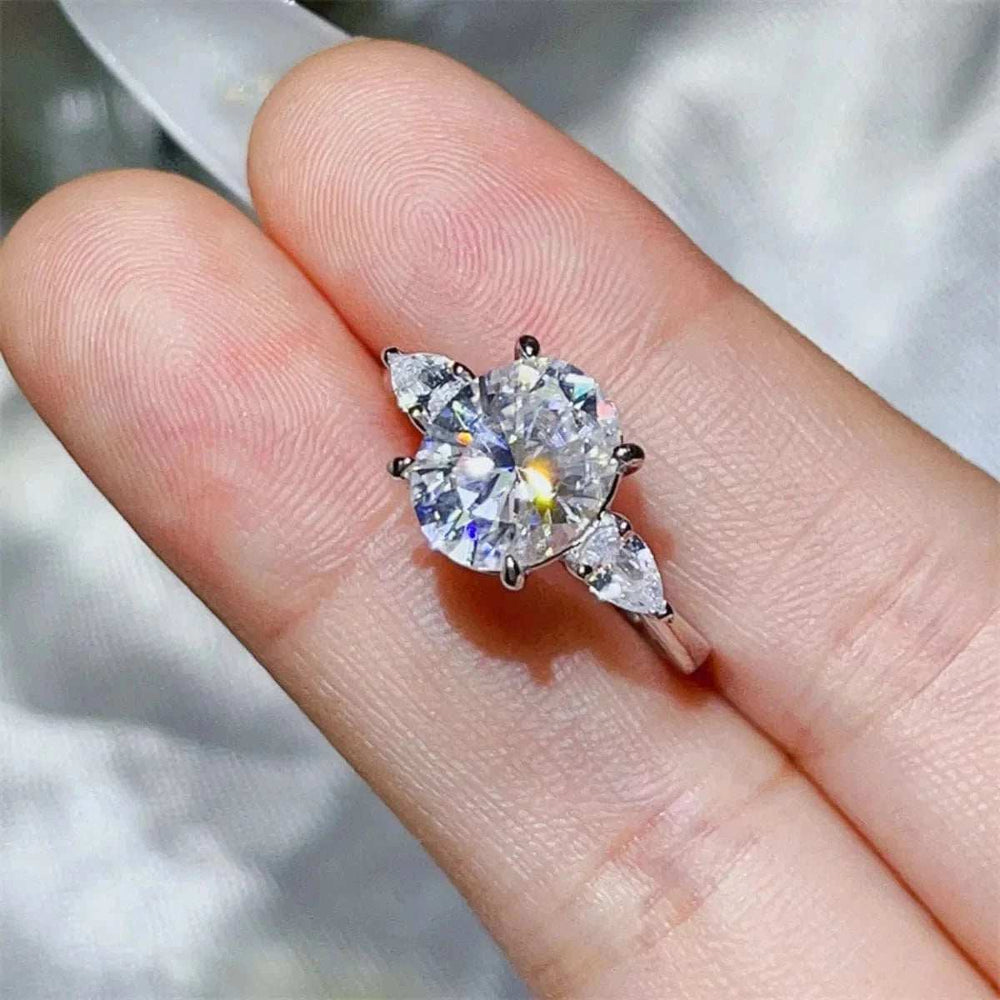 3 Carat Moissanite 925 Sterling Silver Ring - Trendsi - Flyclothing LLC