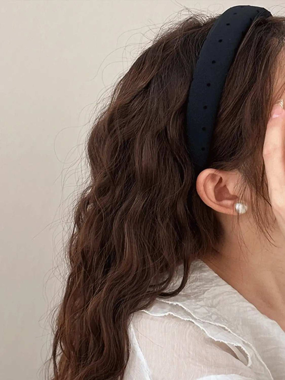 Polka Dot Polyester Wide Headband - Trendsi - Flyclothing LLC