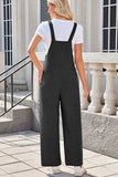 Lovelet Square Neck Wide Strap Overalls with Pockets - Trendsi - Flyclothing LLC