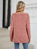Round Neck Long Sleeve T-Shirt - Trendsi - Flyclothing LLC