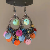 Stainless Steel Shell Dangle Earrings - Trendsi - Flyclothing LLC