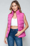 Snobbish Zip Up Turtleneck Vest with Pockets - Trendsi - Flyclothing LLC