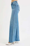 RISEN Full Size Distressed Wide Leg Jeans Plus Size - Trendsi - Flyclothing LLC