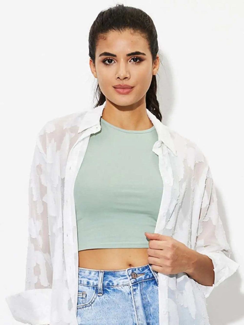 Round Neck Cropped Tank - Trendsi - Flyclothing LLC