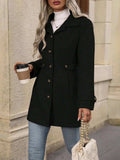 Button Up Long Sleeve Coat - Trendsi - Flyclothing LLC