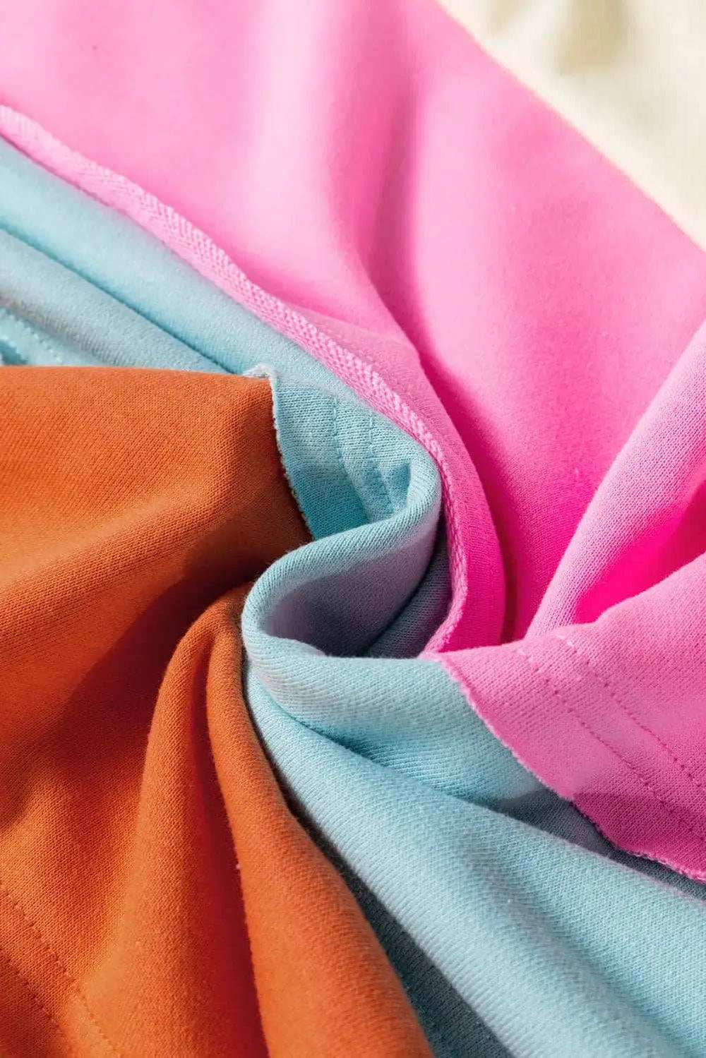 Color Block Long Sleeve Sweatshirt - Trendsi - Flyclothing LLC