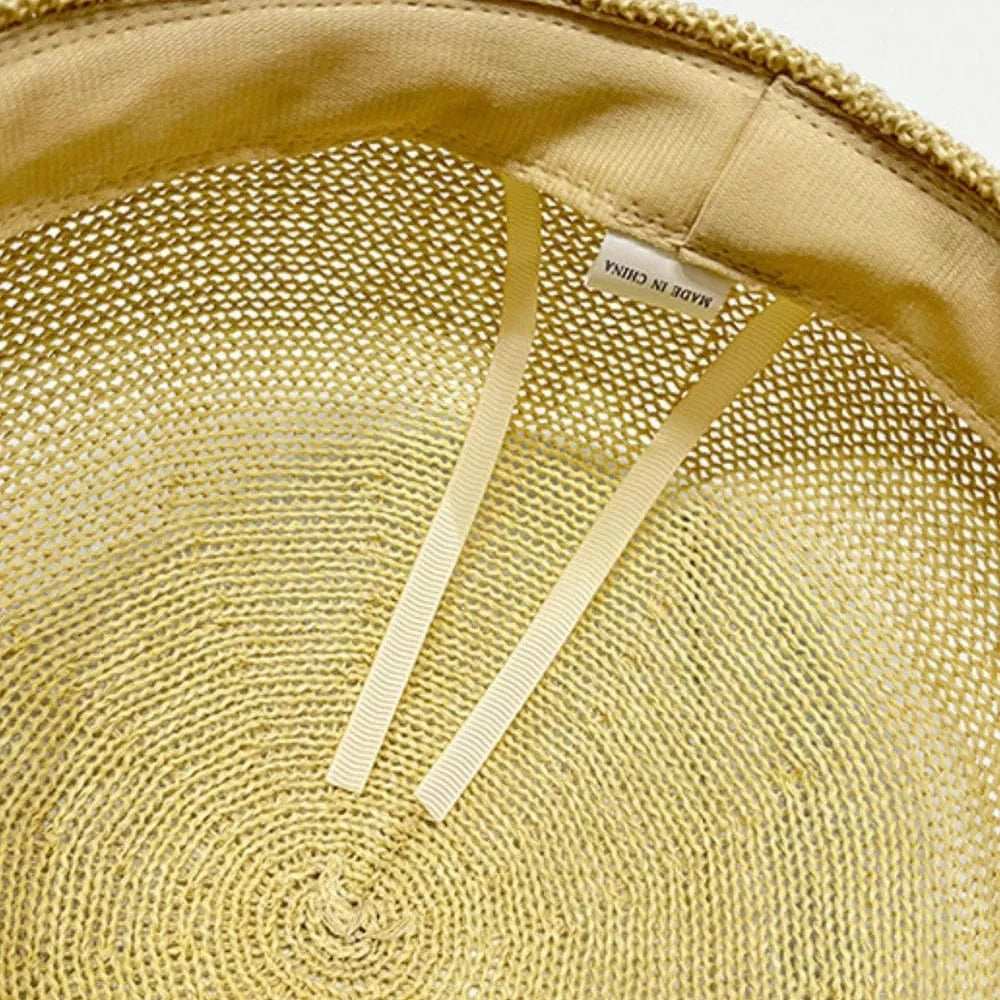 Straw Woven Buckle Hat - Trendsi - Flyclothing LLC