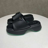 PU Leather Platform Sandals - Trendsi - Flyclothing LLC