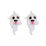Halloween Ghost and Pumpkin Dangle Earrings - Trendsi - Flyclothing LLC