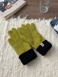 Cozy Knit Gloves with Ribbed Cuff - Trendsi - Flyclothing LLC