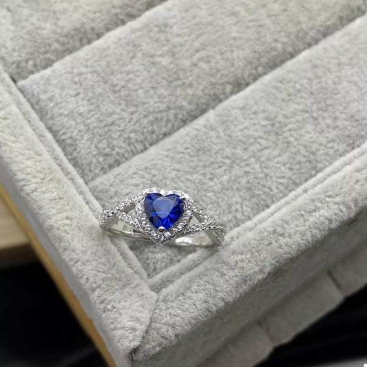 925 Sterling Silver Heart Ring - Trendsi - Flyclothing LLC