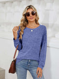 Round Neck Long Sleeve T-Shirt - Trendsi - Flyclothing LLC