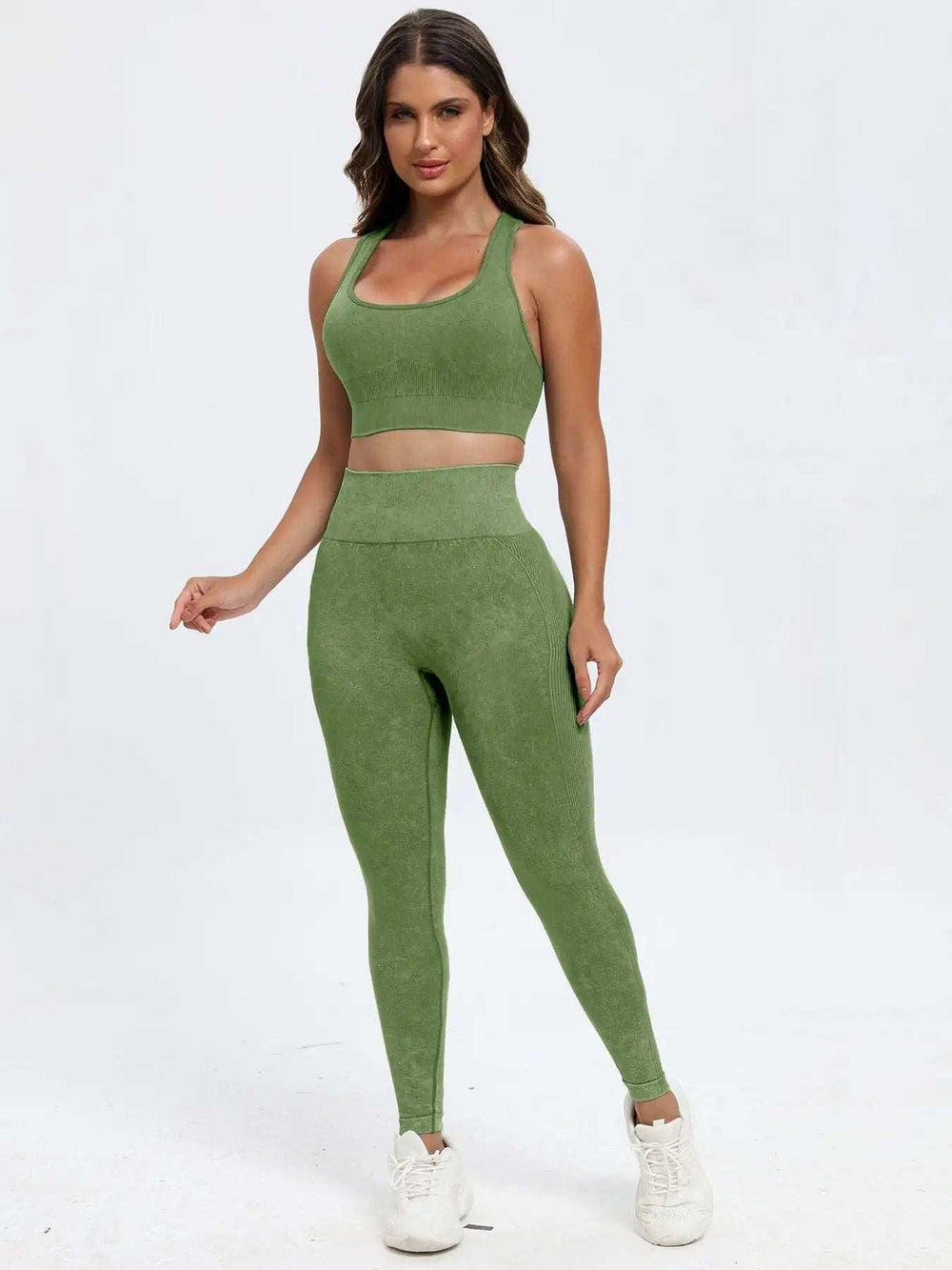 Scoop Neck Wide Strap Top and Pants Active Set - Trendsi - Flyclothing LLC