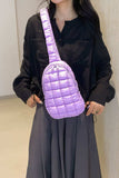 Quilted Nylon Crossbody Bag - Trendsi - Flyclothing LLC