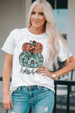 Pumpkin Graphic Short Sleeve T-Shirt - Trendsi - Flyclothing LLC