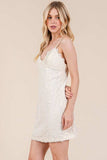 GeeGee Lace Detail Adjustable Strap Mini Cami Dress - Trendsi - Flyclothing LLC