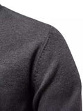 Men's Round Neck Long Sleeve Sweater - Trendsi - Flyclothing LLC