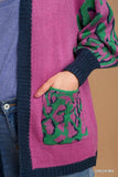 Umgee Animal Print Open Front Sweater Cardigan - Trendsi - Flyclothing LLC