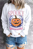 Jack-O'-Lantern Round Neck Long Sleeve Sweatshirt - Trendsi - Flyclothing LLC